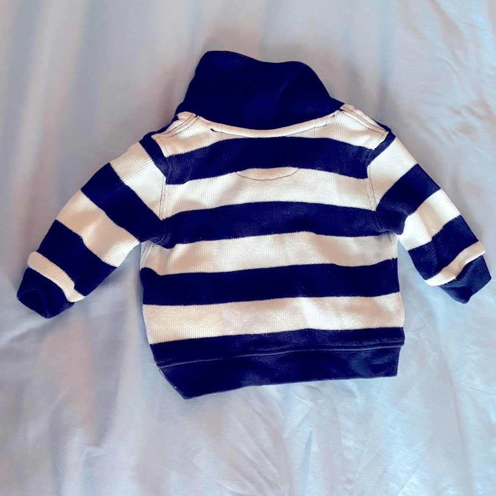 Ralph Lauren Baby Sweater, Navy and White, 3m - Picture 2 of 2